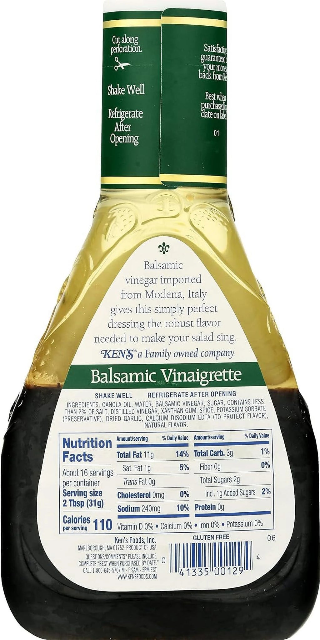 Balsamic Vinaigrette Dressing 16 FL OZ (Pack Of 3) E280727