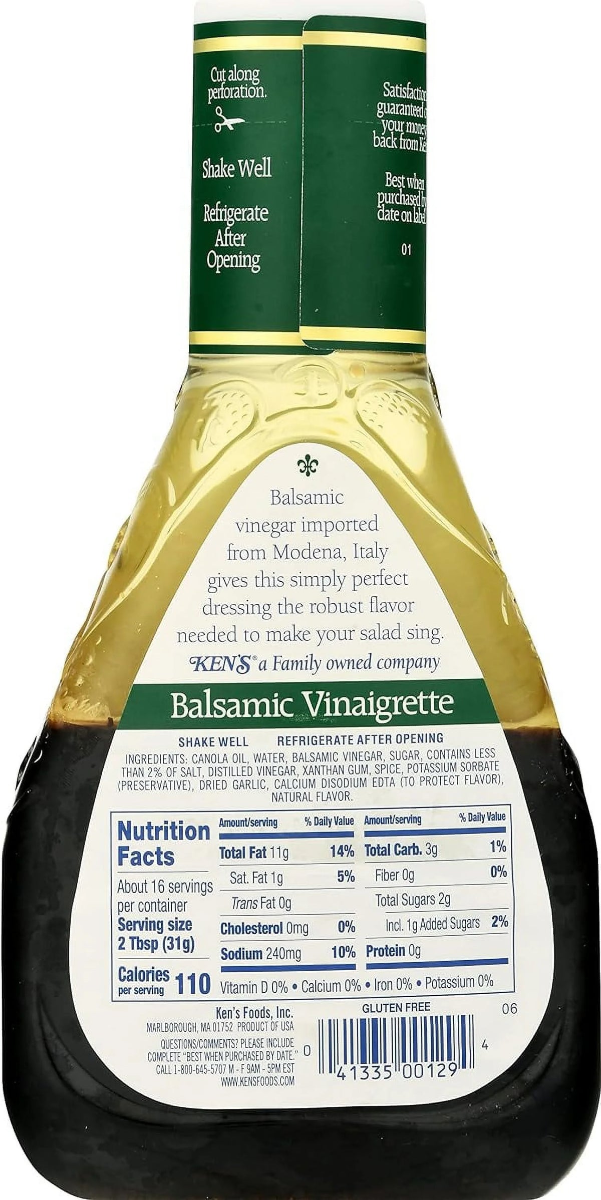 Balsamic Vinaigrette Dressing 16 FL OZ (Pack Of 3) E280727