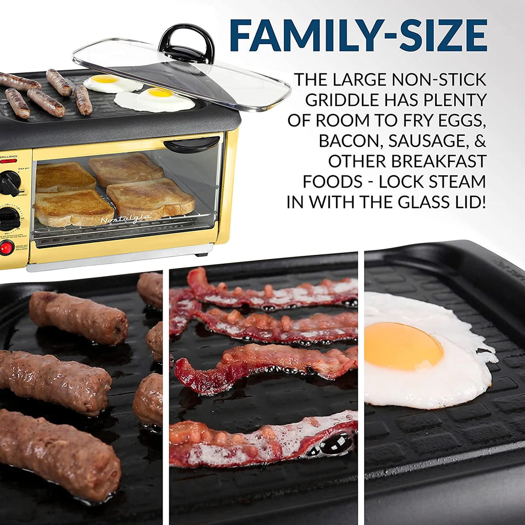 Yellow 3-in-1 Electric Breakfast Station C9442
