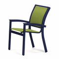 Stacking Patio Dining Armchair Textured Desert Lime U4960