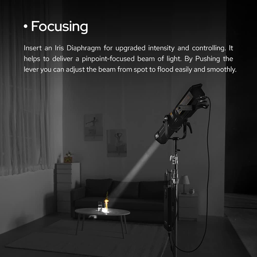 19° Projection Lens Spotlight Attachment for Bowen Mount LED Video Light A262