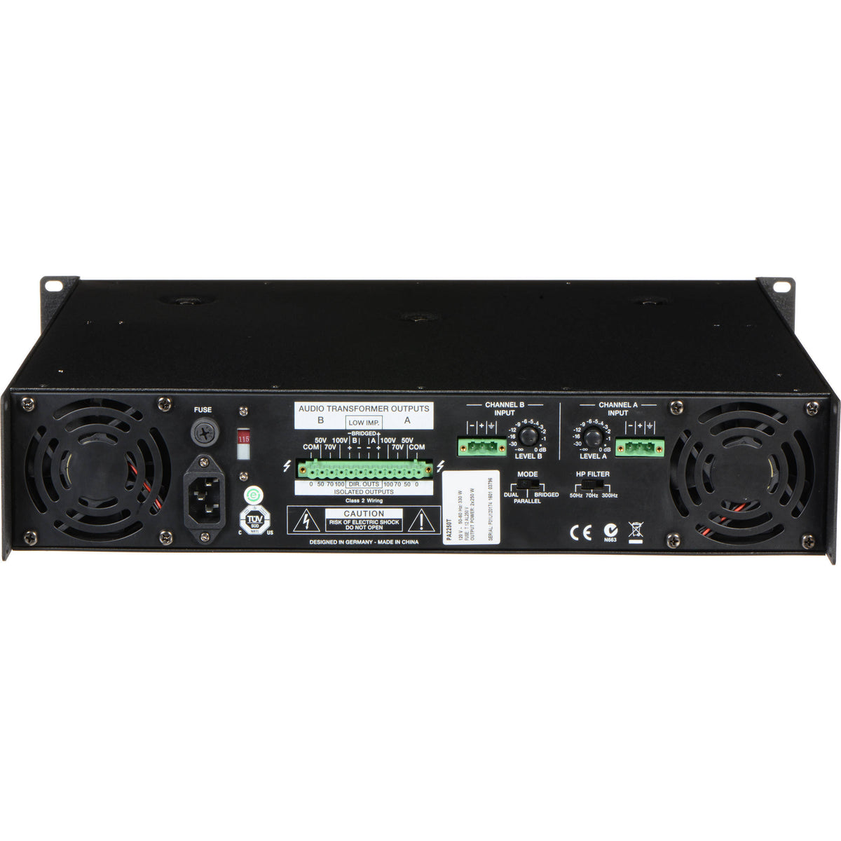 2-Channel 250W Power Amplifier K94848
