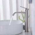 Brushed Nickel Single Hole Vessel Sink Faucet T214568
