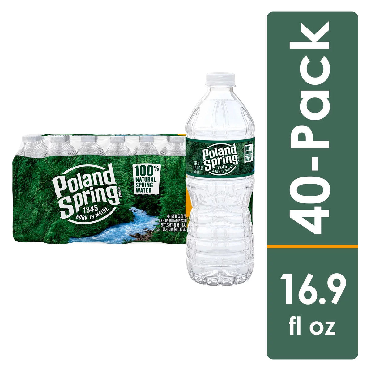 16.9 Fl Oz 40 Count Natural Spring Water Z2572