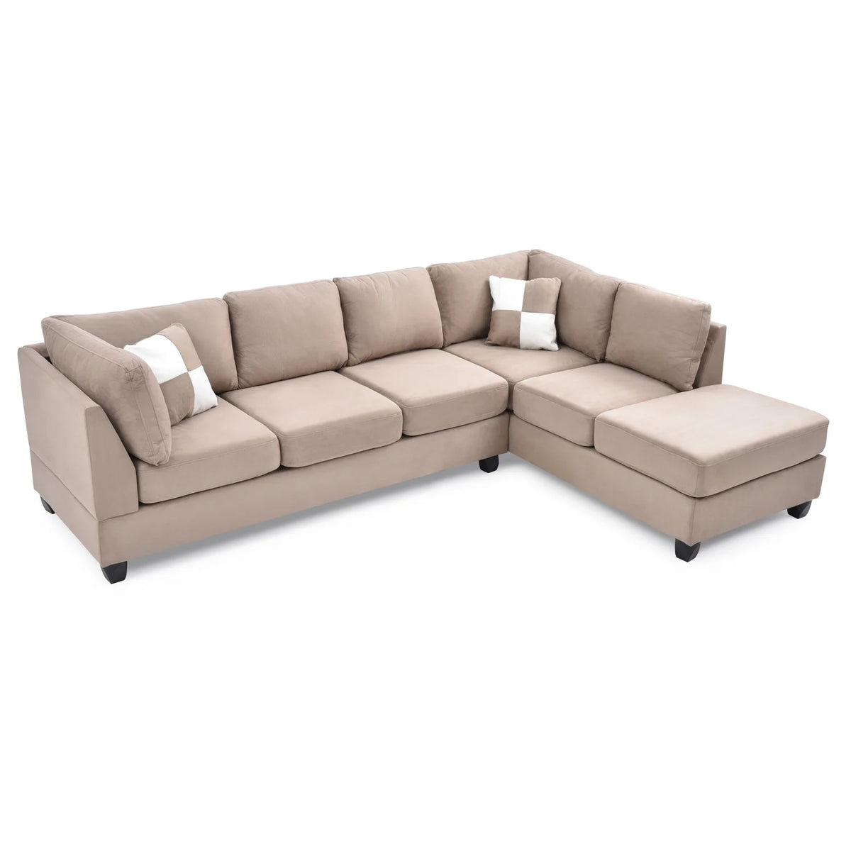 Mocha Sectional (3 Boxes) J18100