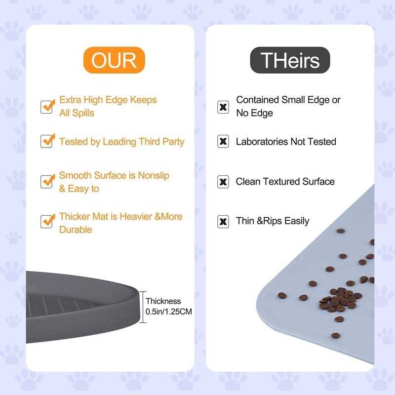 Silicone Dog Food Mat Waterproof B222