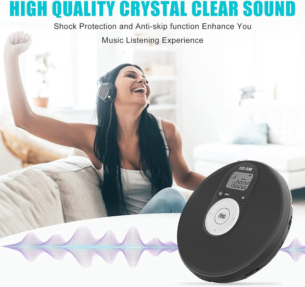 Portable CD Player with Bluetooth, Pack of 2 I71156
