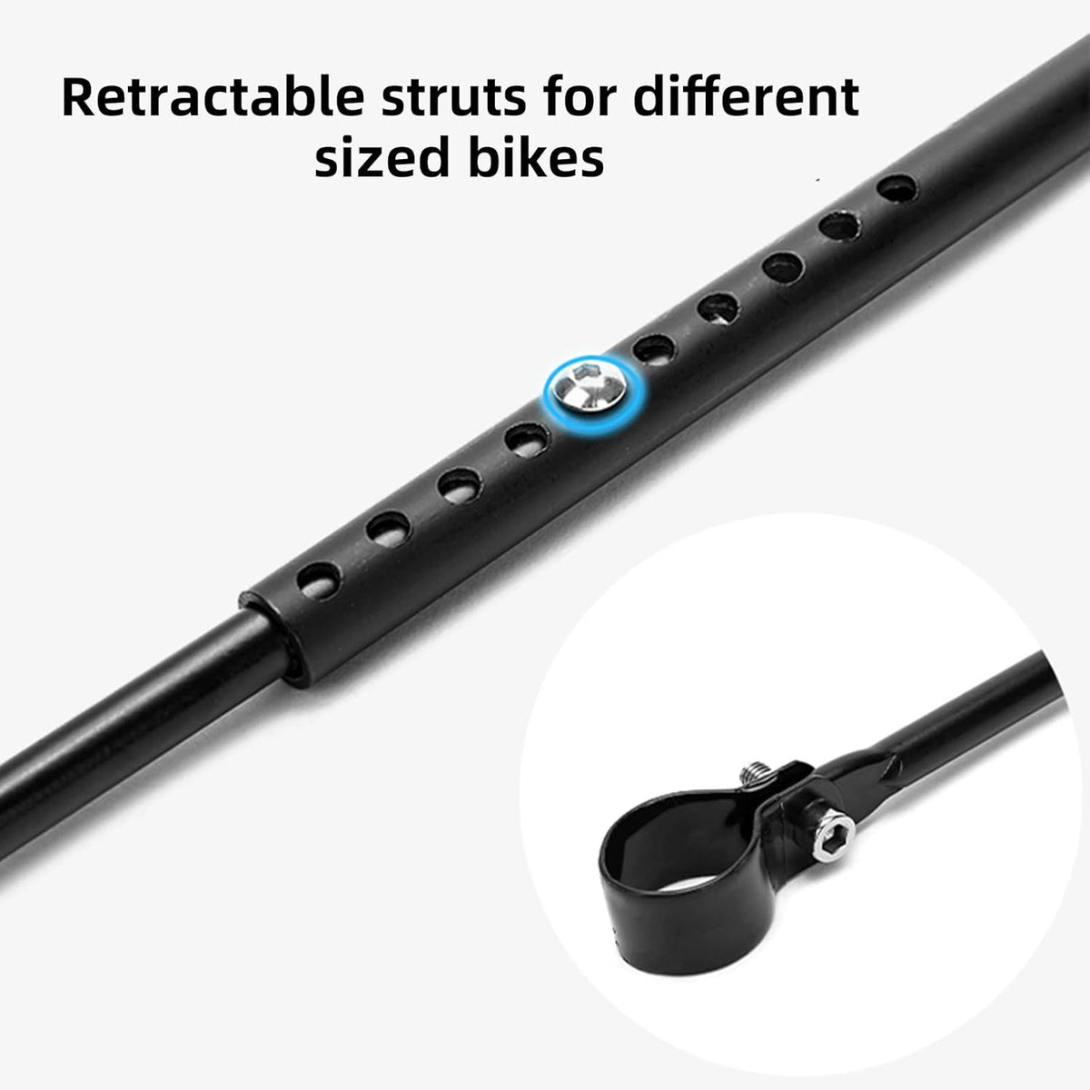 Bike Rear Rack with Basket, 165 LB Load, Aluminum Alloy, Quick Release, Pack of 2 I732