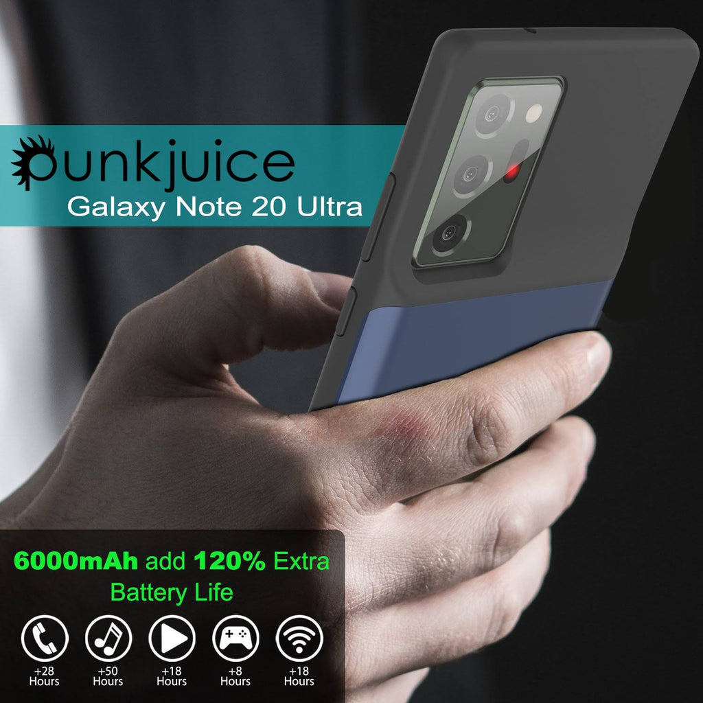 Blue 6000mAh Battery Charger Slim Case R7831