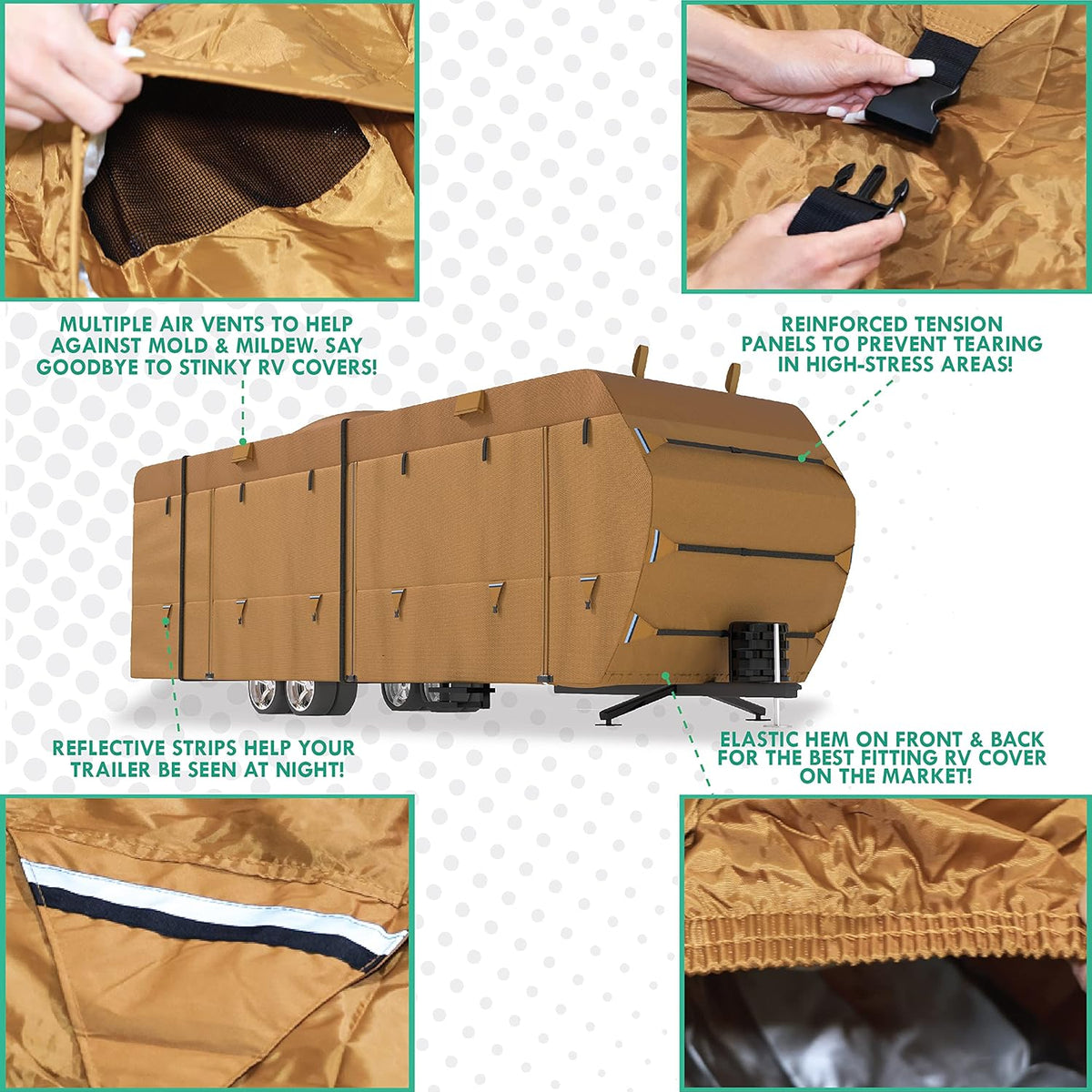 RV Trailer Covers with Storage Bag C163