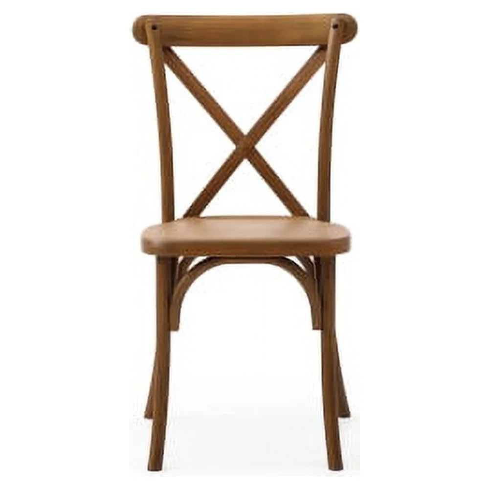2-Pack Natural Resin X-Back Dining Chair U6020