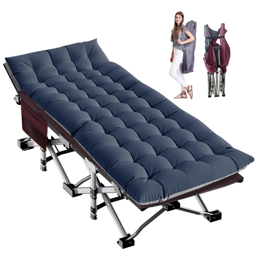 Portable Folding Bed with Mattress and Carry Bag Z87404