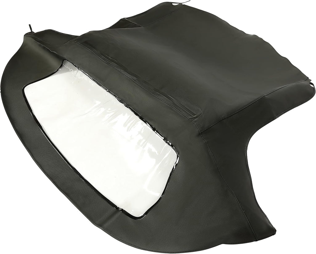 Cabrio Convertible Soft Top Roof with Plastic Window Black D29662