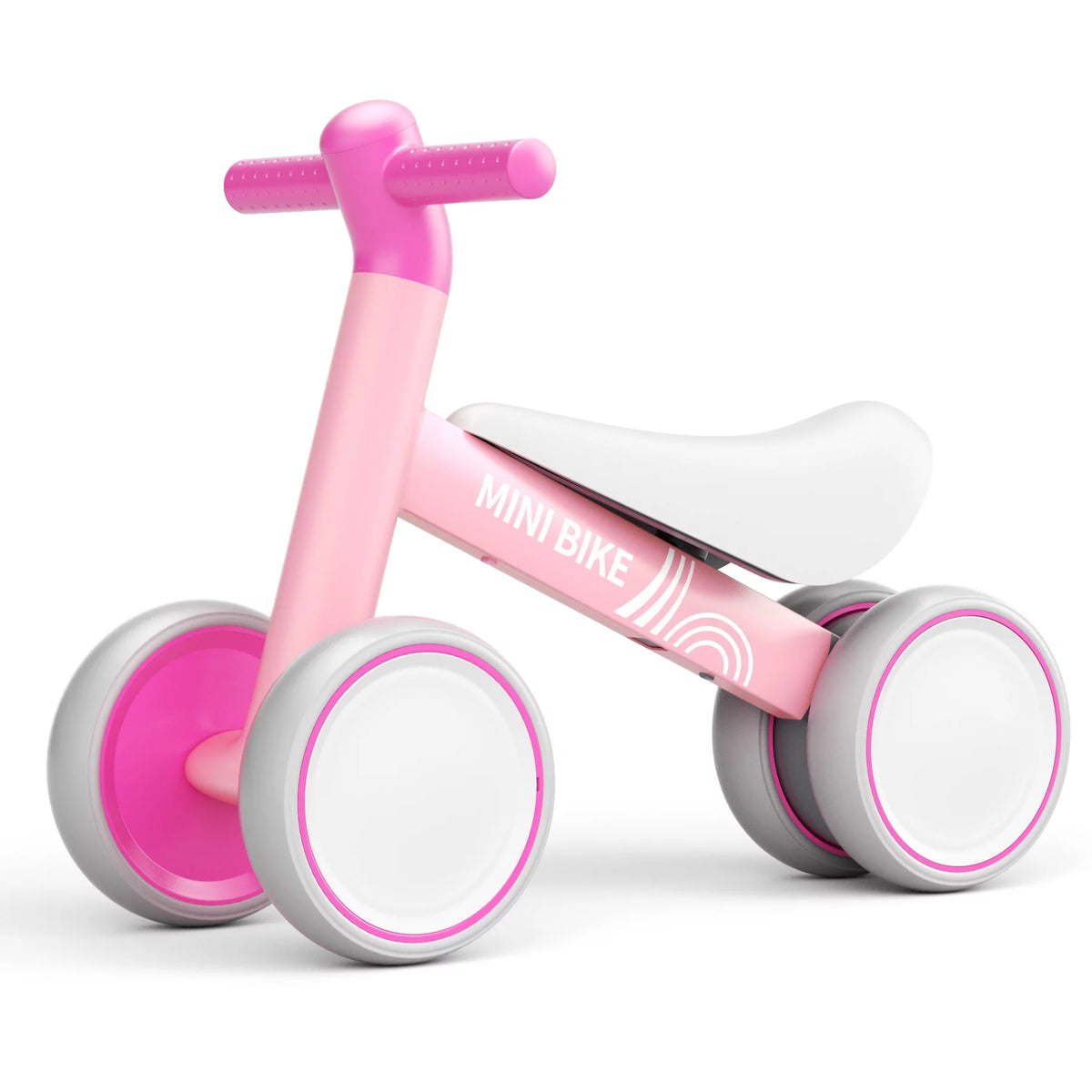 White 4 Wheels Baby Balance Bike Z637