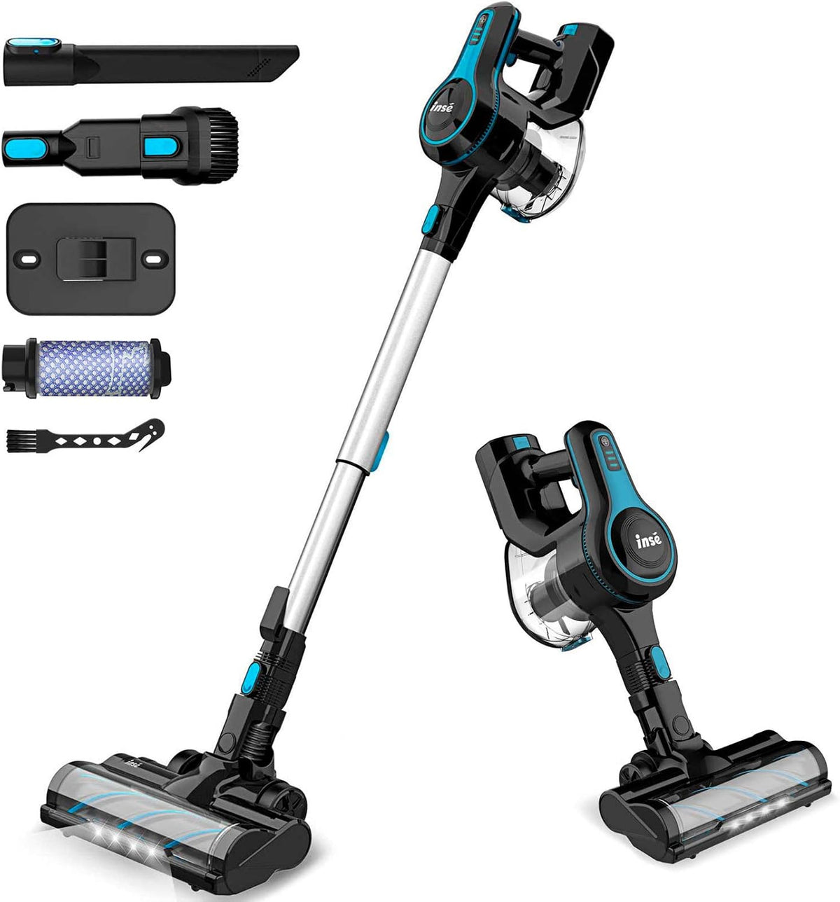 Cordless Vacuum Cleaner, Lightweight 6 in 1 Stick Vacuum with 2200mAh Rechargeable Battery S36822