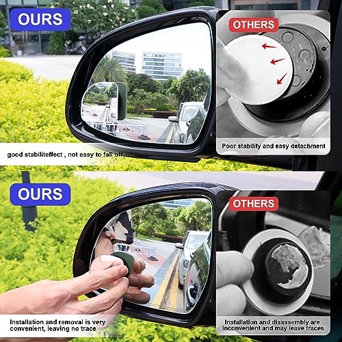 2" Round Frameless Convex Blind Spot Mirror, Pack of 2 S889