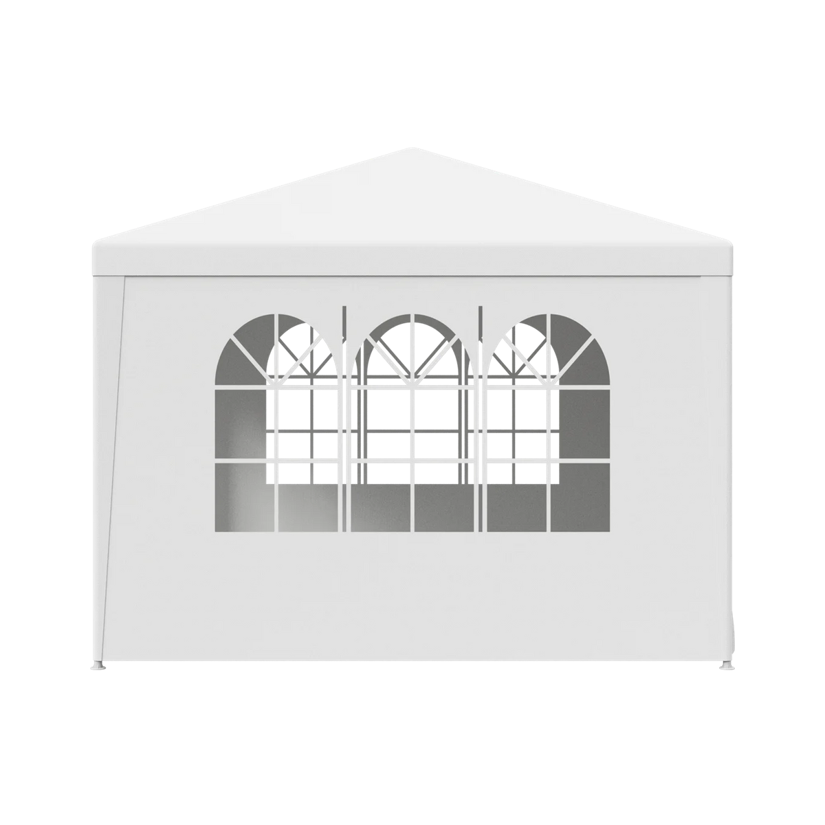 10 x 10' White Gazebo Canopy with 4 Removable Sidewalls Z50494