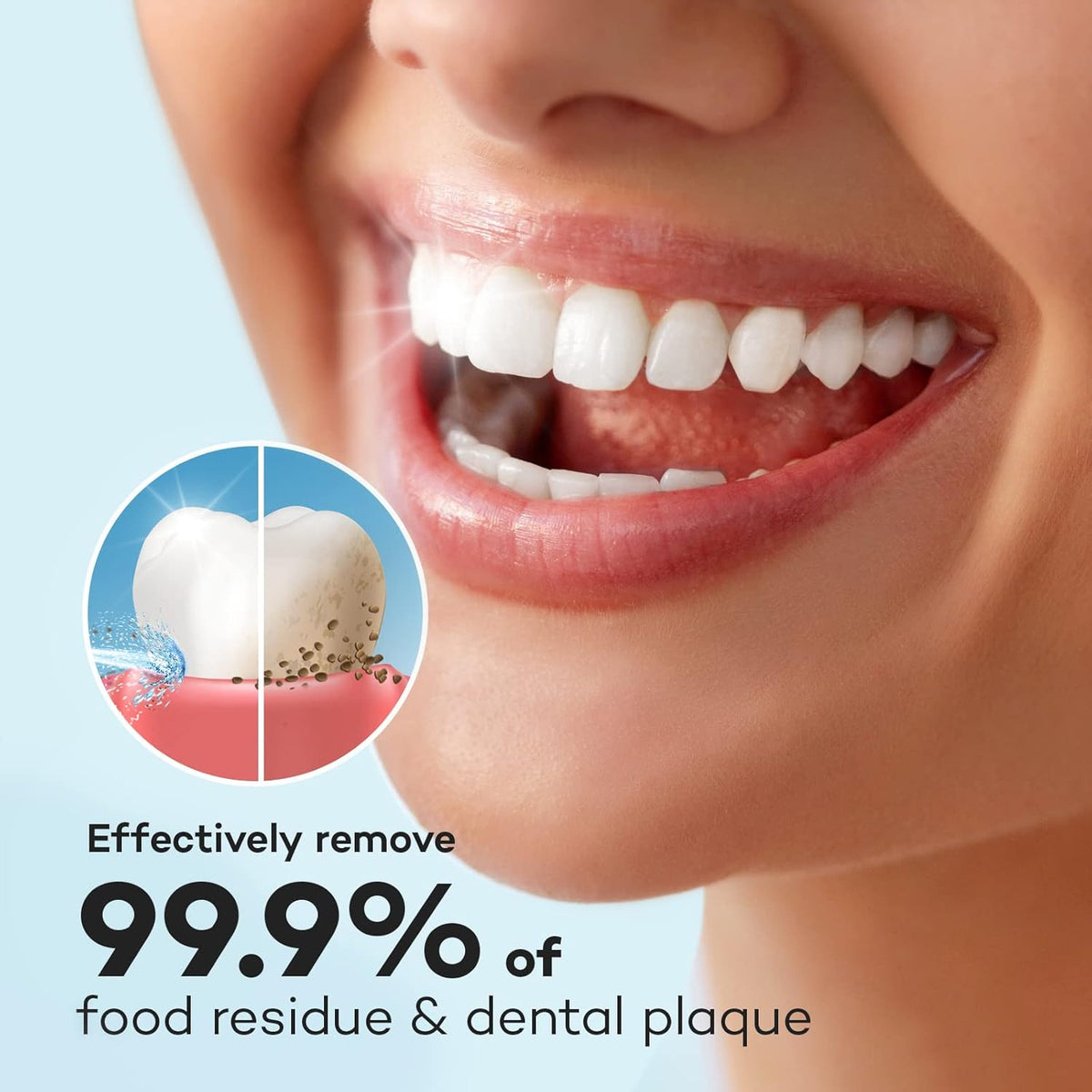 600ML Dental Oral Irrigator with 7 Jet Tips, Pack of 2 U6479