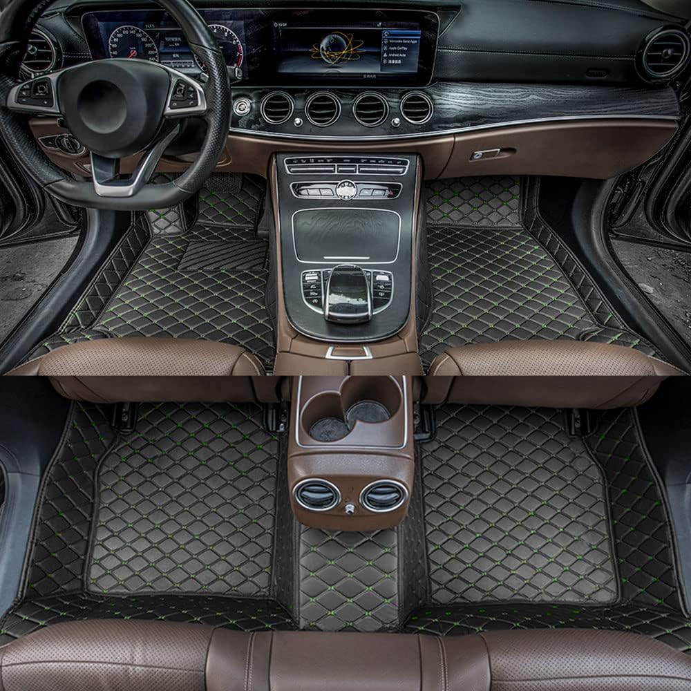 All Weather Non-Slip Leather Car Floor Liners W9725
