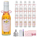 5 oz Clear Glass Woozy Bottles with Caps, Case of 35 B92952