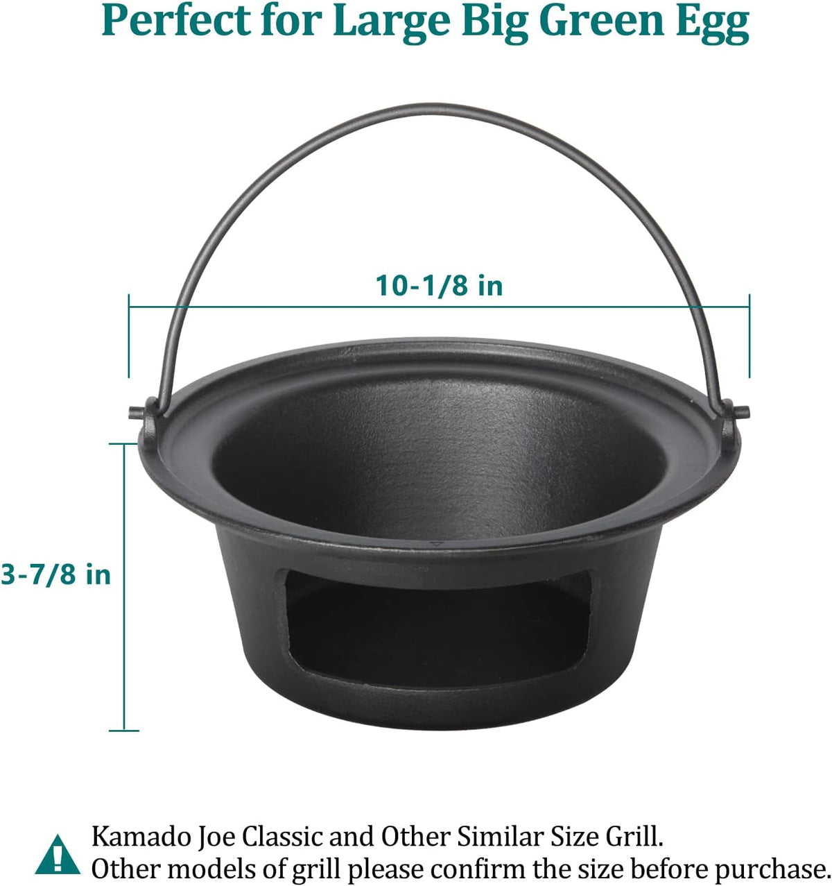 Cast Iron Ash Can with Handle Z127