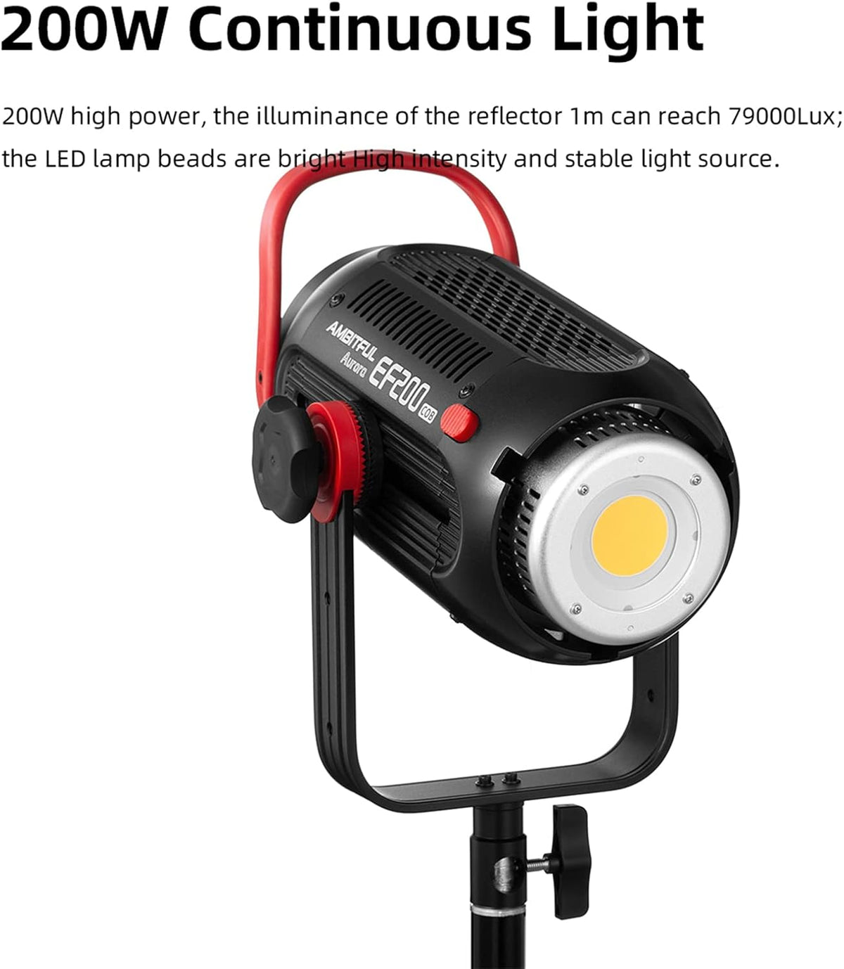 200W 5600K LED Video Light with Bowens Mount B528882