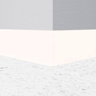Arctic White Vinyl Wall Base Molding J660903