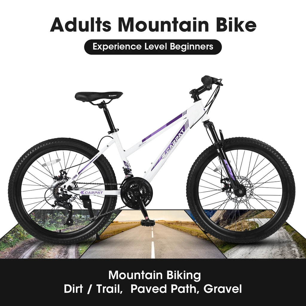26 inch White Disc Brakes Mountain Bike S605