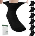Bamboo Viscose Non Binding Ankle Socks 6 Pairs B698