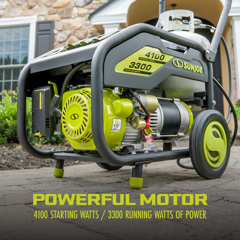 4100-Watt Portable Propane Generator with Cover V892307