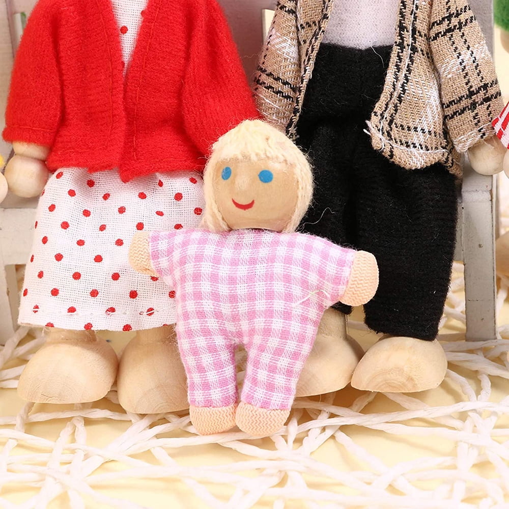 7pcs Wooden Doll Family Educational Toys G734465