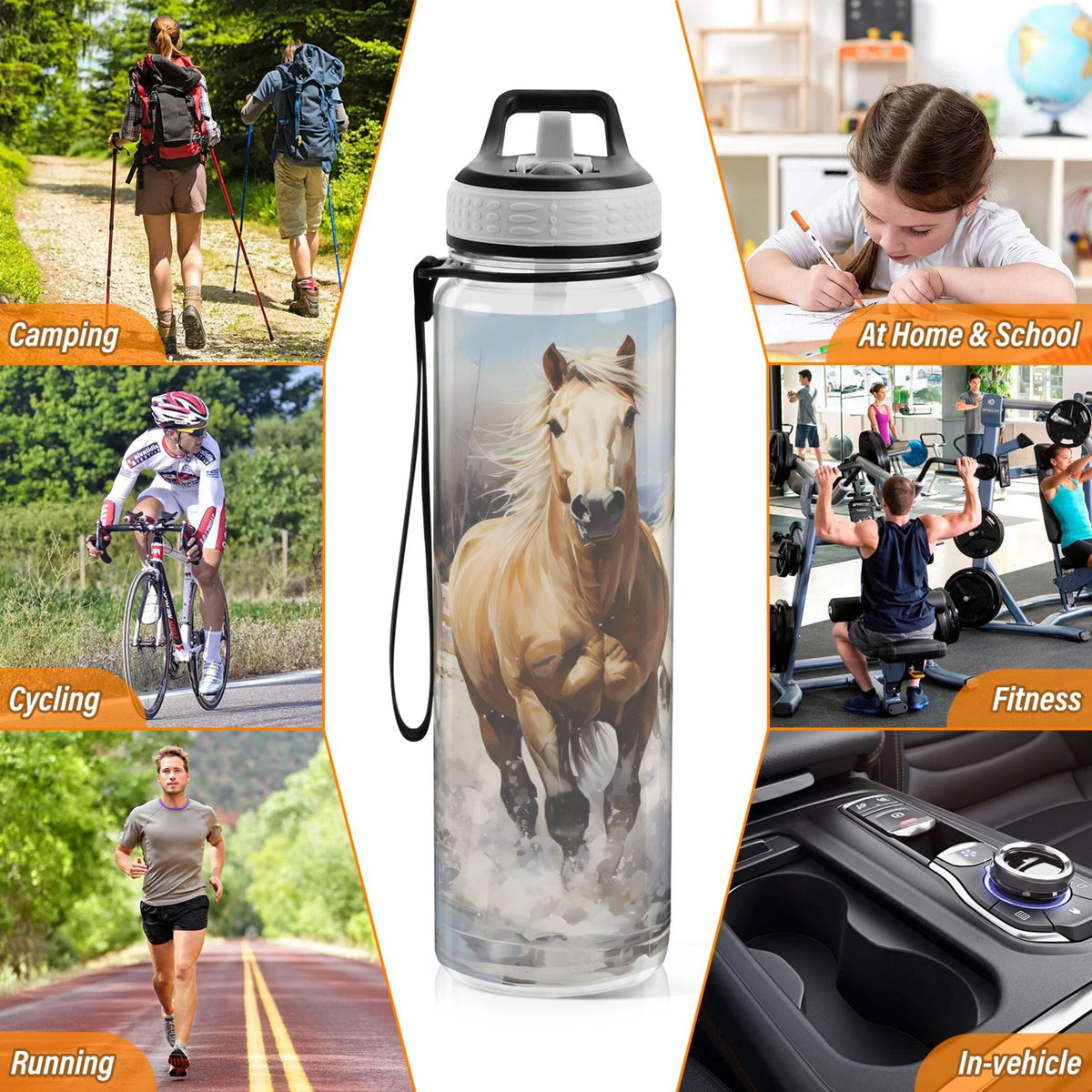 32oz Tritan Leakproof Sports Water Bottle U770