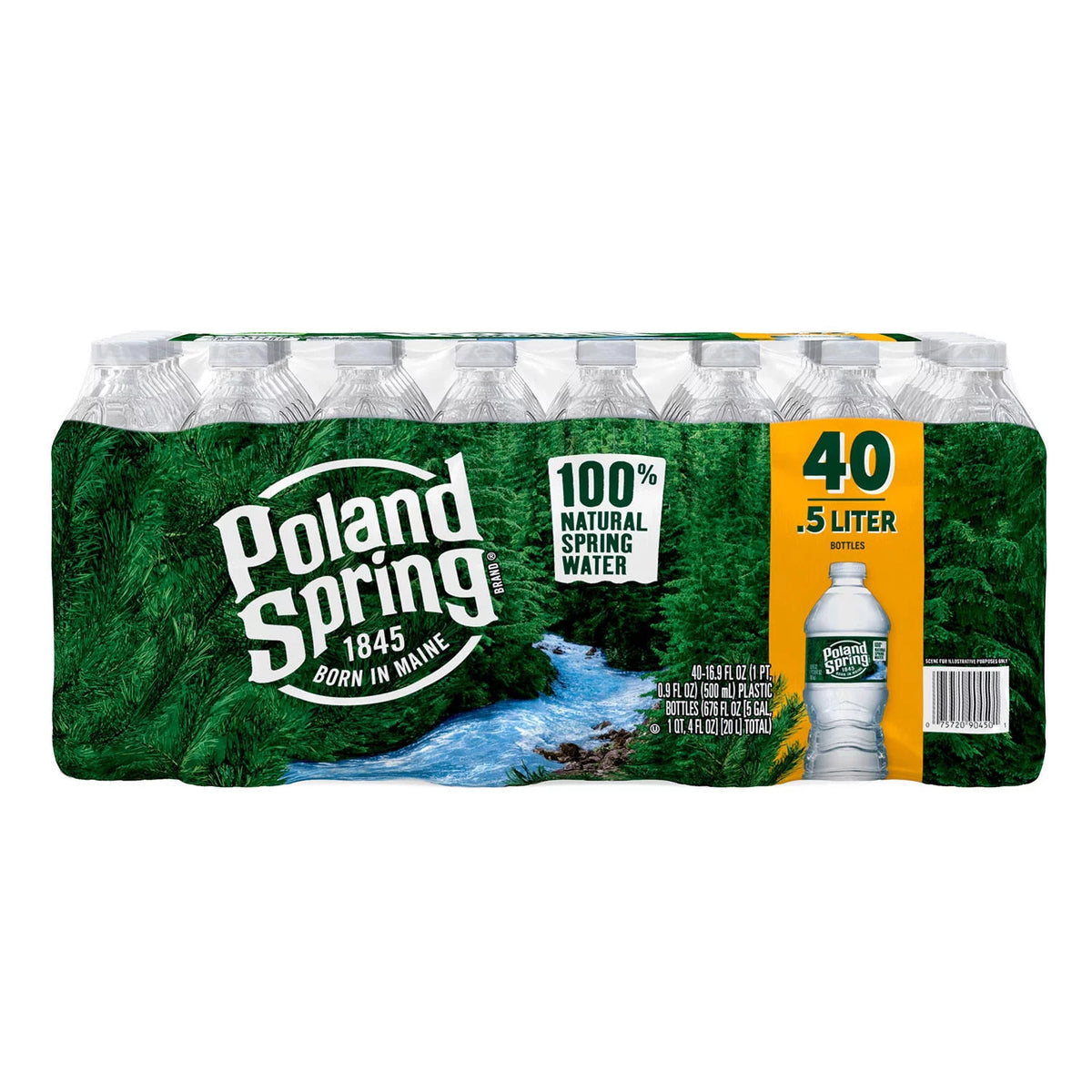 16.9 Fl Oz 40 Count Natural Spring Water Z2572