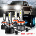 LED Headlight Bulbs, 9005 High Beam and H11 Low Beam, Pack of 4 M52171