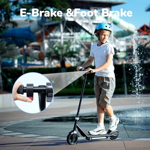 Electric Scooter for Kids Ages 6-12, 150W Motor, Adjustable Heights D27188