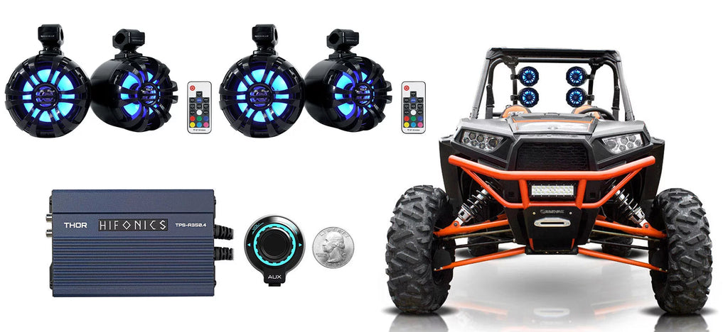 6.5" LED Black Tower Speakers P572