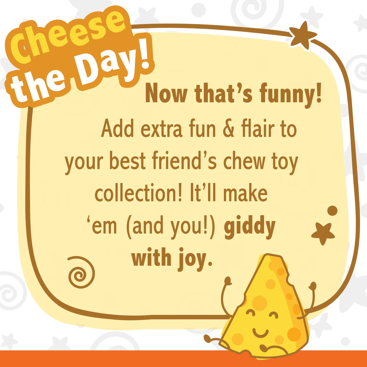Cheese X-Large Dog Toy S390