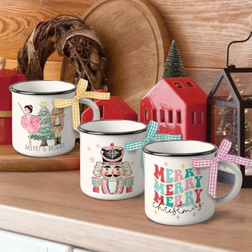White 5 oz Mini Coffee Mug Set of 3 V1328