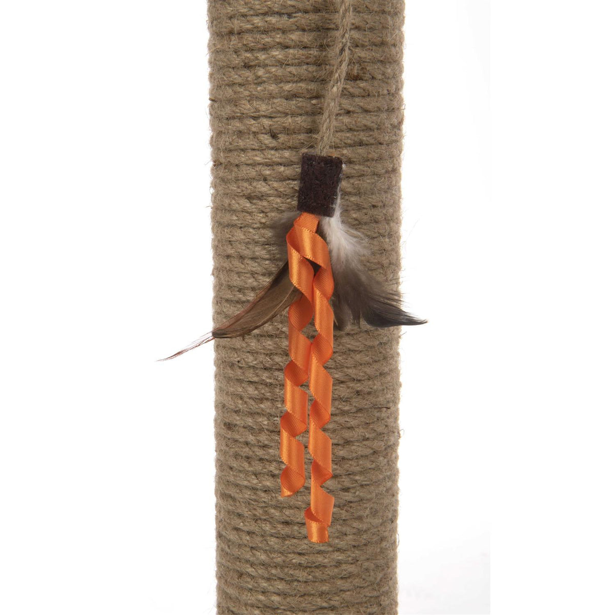 Simply Scratch Post with Feather Toy T477