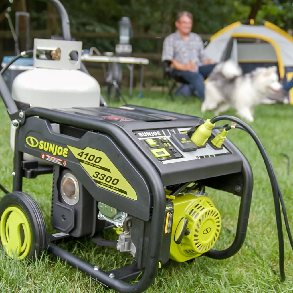 4100-Watt Portable Propane Generator with Cover V892307