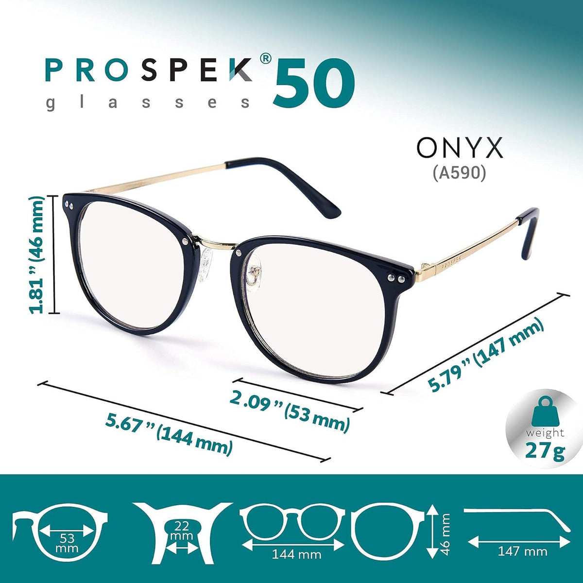 Blue Light Computer Glasses Amber Anti Glare V85842