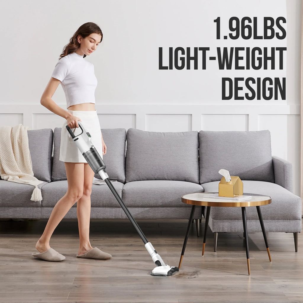 Cordless Vacuum Cleaner with 4Ah Battery White Y794009