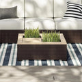 Brown Rattan Outdoor Coffee Table Q21880