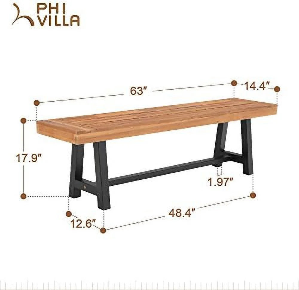 Acacia Wood Outdoor Bench Q422500