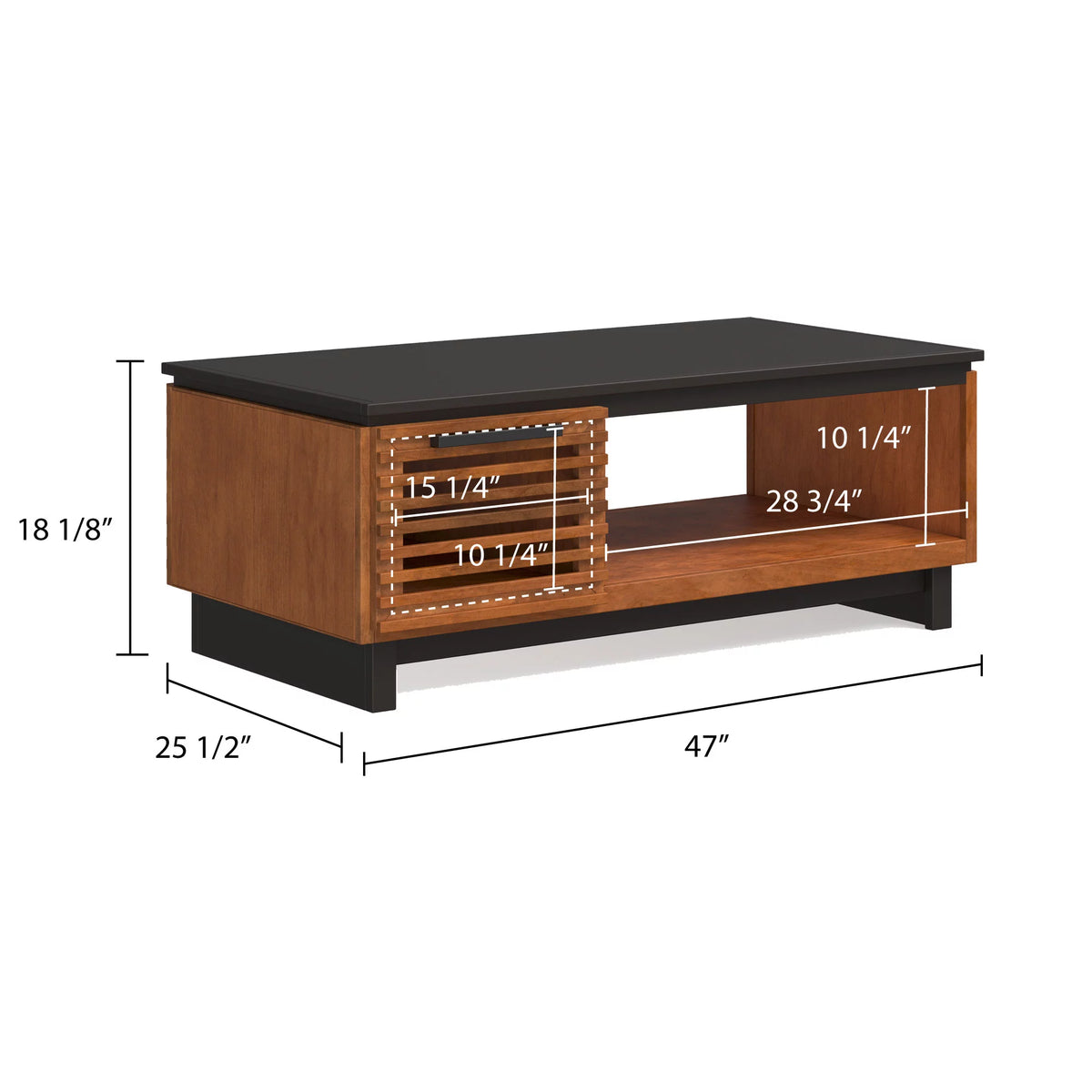 Mid Century Modern Storage Coffee Table J9205