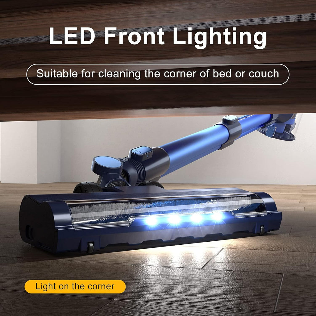 Cordless Stick Vacuum Cleaner with LED Touch Display, 20KPA, 2600mAh Detachable Battery, 4 in 1 Lightweight Rechargeable Handheld F777316