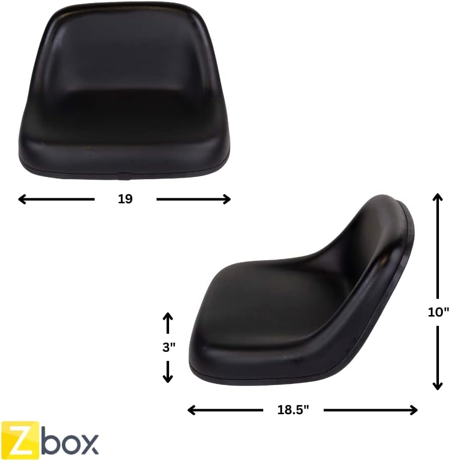 High Back Universal Lawn Mower Tractor Seat (Black) L6382
