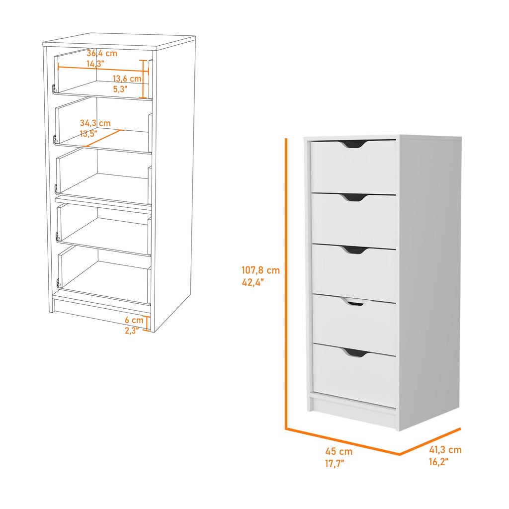 5 Narrow Drawer Dresser D694034