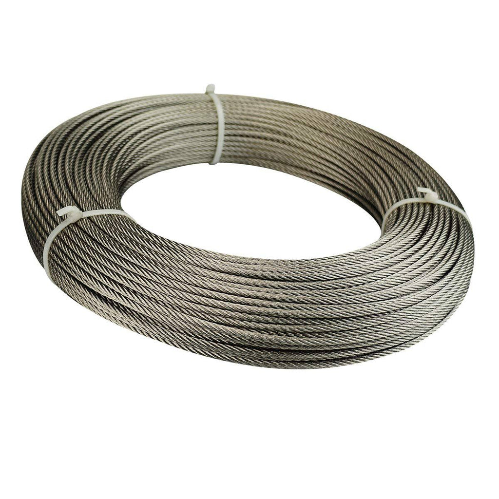 Stainless Steel Cable 1/8 inch T316 Marine Grade Wire Rope 7x7 Strands N635