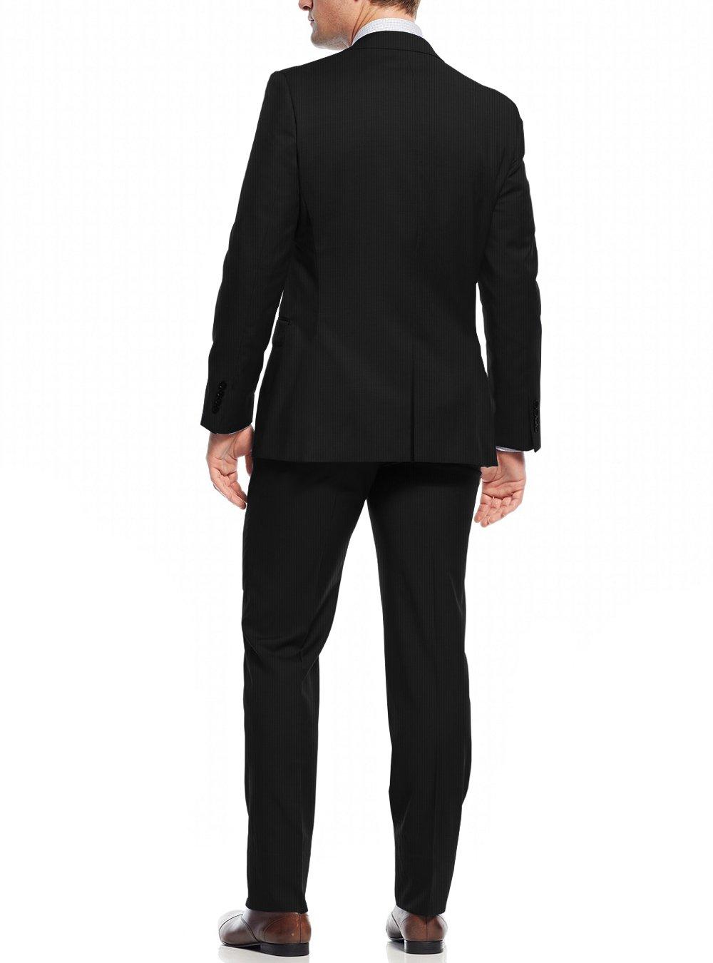 Black Stripe Slim Fit 2 Piece Suit G5879